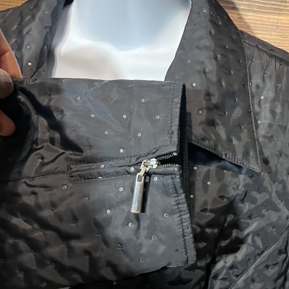 Talbots black polka dot casual lightweight jacket - Picture 7 of 13